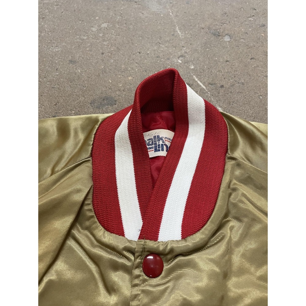 Vintage San Francisco 49ers Jacket Mens Medium Gold NFL Football Chalk Line - Picture 6 of 16